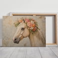 thumbnail image 1 of Velto Cow Canvas Wall Art Regal Animal Portrait Rustic Farmhouse Vintage Armchair Design for Kitchen or Living Room, SIZE 8x12 INCLUDE Pine Wood Frame 0.75-Inch, 1 of 4