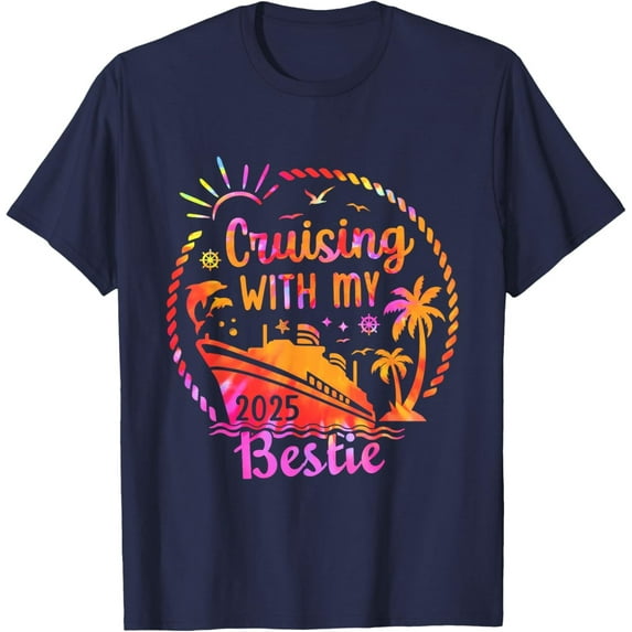 Velto Cruise Trip Matching Friends Cruising with My Bestie 2025 T-Shirt All Size S-5XL