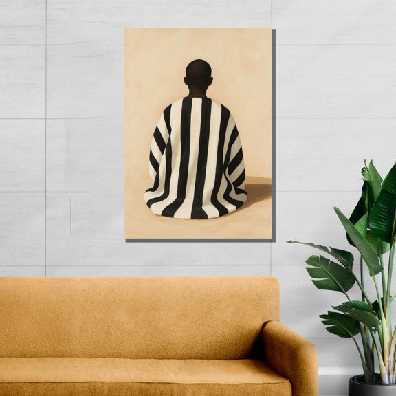 Velto Cultural Strength In Silence – Ethnic Portrait Canvas, Gift For Modern Interiors And Afrocentric Art Lovers Canvas, 8x10 UNFRAMED