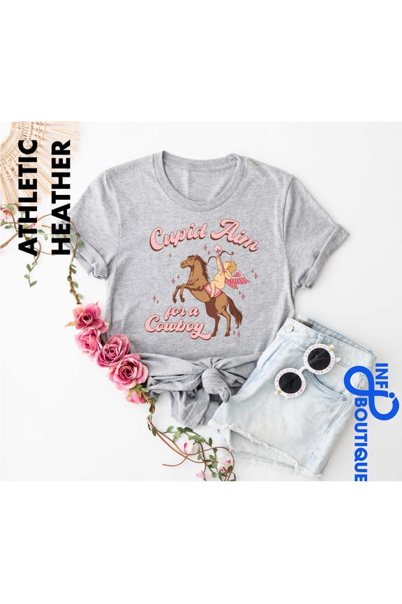 Cupid Aim For A Cowboy , Cowboy Lover , Valentine's Day , Cute Cupid Shirt, Aim For Cowboy Shirt, Howdy Lover,Cowgirl All Size S-5XL