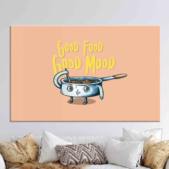 Velto Cute Canvas Decor, Kitchen Canvas, Chef Canvas Gift, Modern Wall Art Gift For Him Canvas, 8x12 UNFRAMED