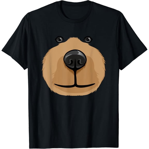 Velto Cute Cartoon Bear Face Head Costume Party T-Shirt All Size S-5XL