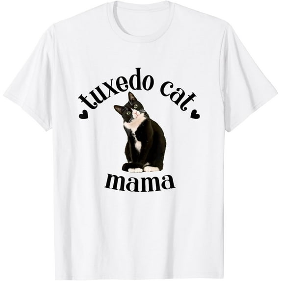 Velto Cute Tuxedo Mom Cat Lover T-Shirt All Size S-5XL