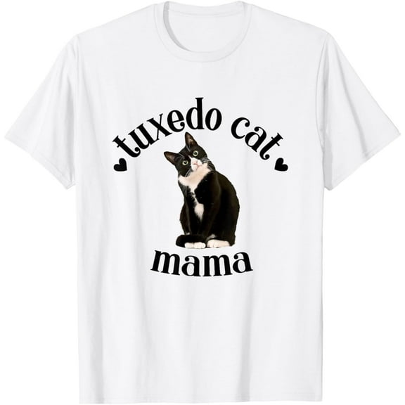 Velto Cute Tuxedo Mom Cat Lover T-Shirt All Size S-5XL