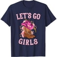 thumbnail image 1 of Velto Cute Western Cowgirls Country Western Rodeo Let's Go Girls T-Shirt All Size S-5XL, 1 of 5