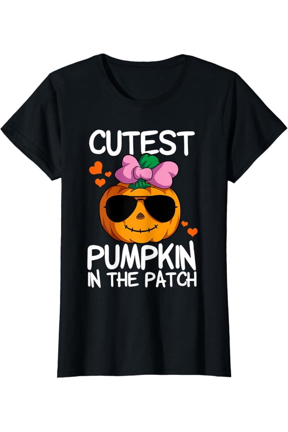 Cutest Pumpkin In The Patch Girls Pumpkin T-Shirt All Size S-5XL