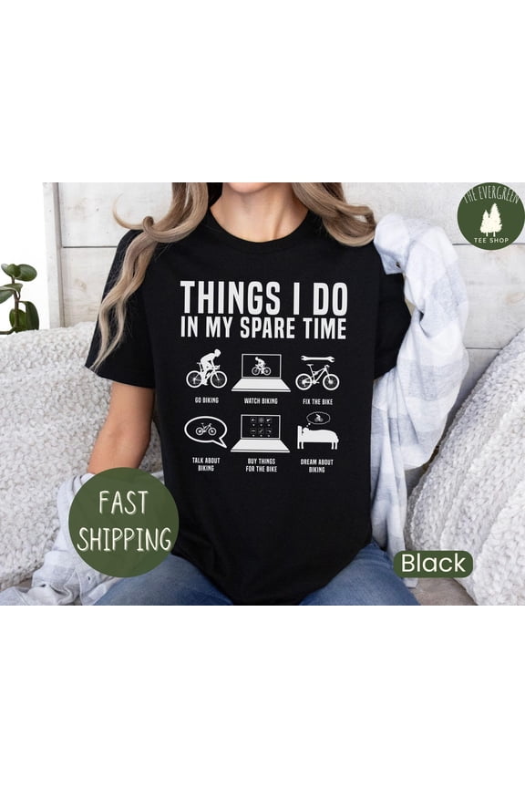 Cycling Dad Mountain Biker Bicycle Birthday Gift T-Shirt Graphic Fullsize S-5XL Shirt