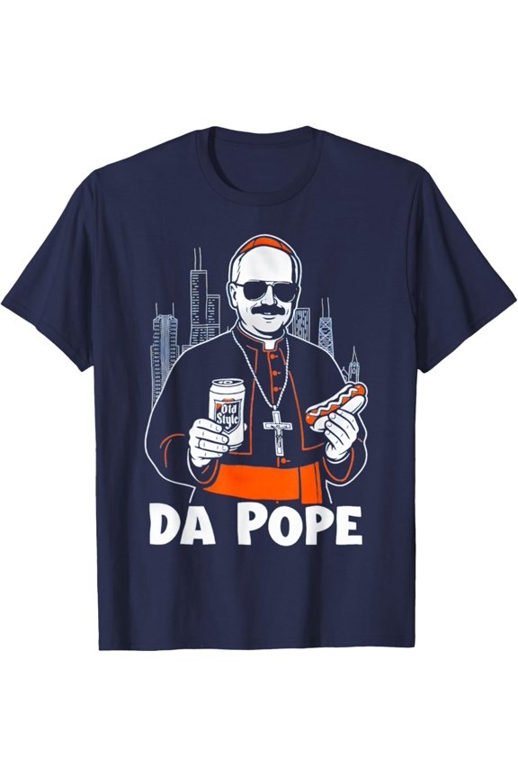 Da Pope From America Chicago Pope Leo XIV Provost T-Shirt All Size S-5XL