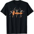 thumbnail image 1 of Velto Dancing Skeleton Ballerina Ballet Dance Women Girl T-Shirt All Size S-5XL, 1 of 5