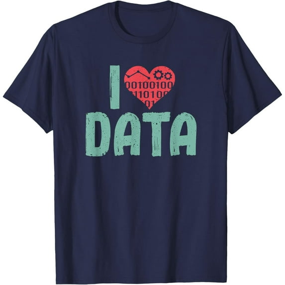 Velto Data Encoder I Love Statistics Data Science Data Analysts T-Shirt All Size S-5XL
