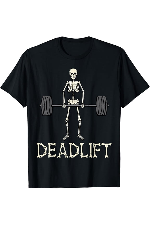 Deadlift Skeleton Gym Workout Costume Men Women T-Shirt All Size S-5XL