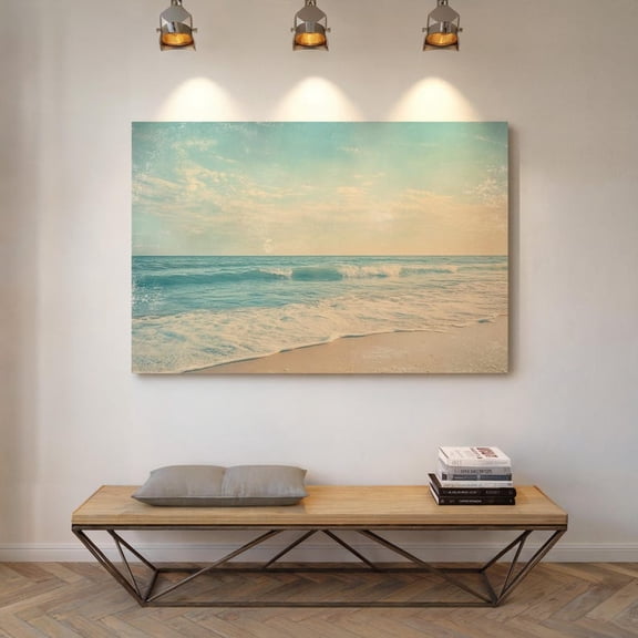 Velto Desert Sunset Cactus Canvas Wall Art Vibrant Southwestern Bold Landscape Colorful Nature Decor, SIZE 8x10 INCLUDE Pine Wood Frame 0.75-Inch