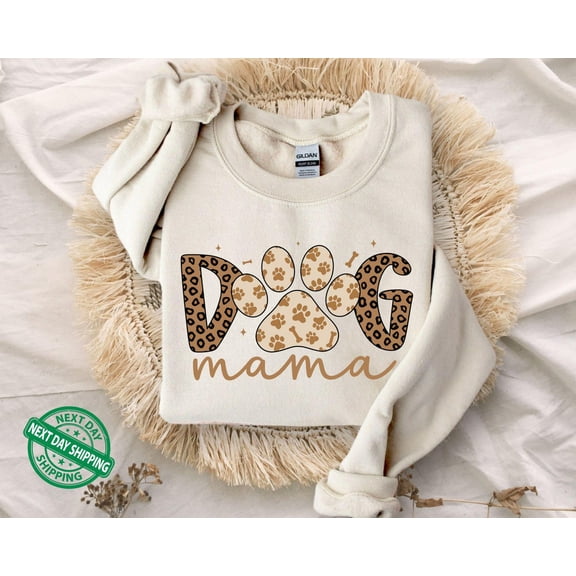 Velto Dog Mama Sweatshirt, Dog Mom Gift, Dog Mama Sweatshirt, Dog Mom Sweater for Women, Dog Mama , Dog Parent , Dog Lover Gift All Size S-3XL