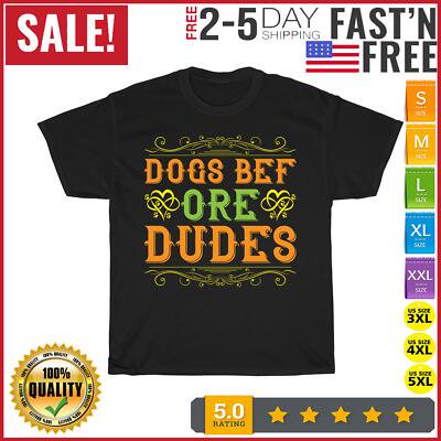 Velto Dogs before dudes Vintage T Shirt Men Fashion 2023 Women T Shirt Short Sleeve All Size S-5XL