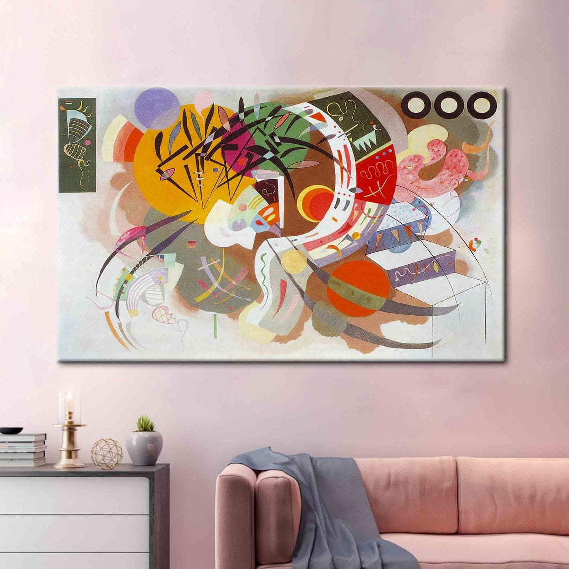 Velto Dominant Curve Wassily Kandinsky Wall Art, Soft Tones ...