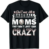 Velto Don't Mess with Baseball Moms T-Shirt Baseball Shirt All Size S-5XL