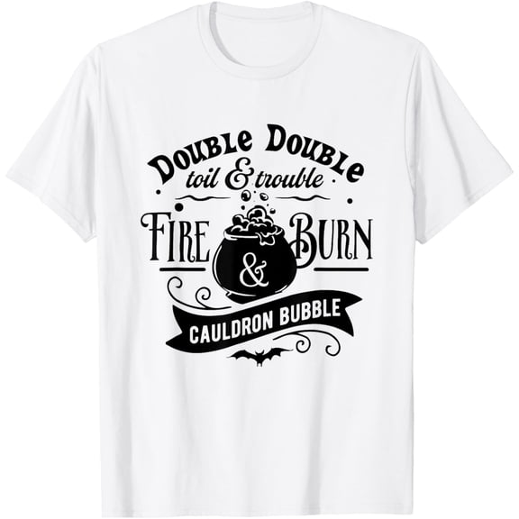 Velto Double Toil And Trouble Macbeth Witch Shakespeare Literature T-Shirt All Size S-5XL