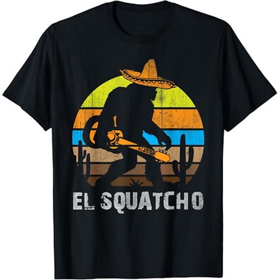 Velto El Squatcho Bigfoot Sasquatch Design Unisex T-Shirt All Size S-5XL