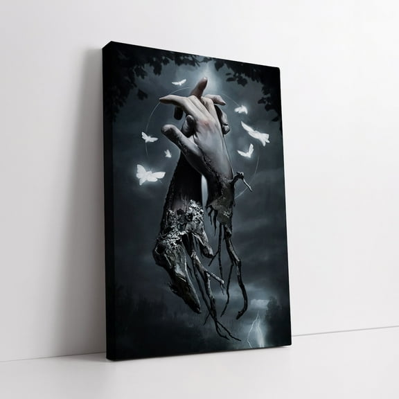 Velto Ethereal Embrace: Dark Surrealism Canvas Gift Canvas, 8x10 UNFRAMED