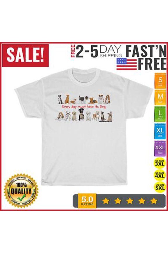 Every Day Must Have Dog Vintage T Shirt Men Fashion 2023 Women T Shirt Short All Size S-5XL