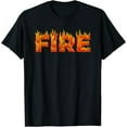 thumbnail image 1 of Velto FIRE COSTUME FIRE AND ICE MATCHING COUPLES T-Shirt All Size S-5XL, 1 of 5