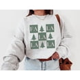 thumbnail image 1 of Velto Fa La La Sweatshirt Happy Holiday Tree Crewneck Retro Happy Holiday Sweater Pink Holiday Pullover Trendy Happy Holiday Retro Happy Holiday Apparel All Size S-5XL, 1 of 5