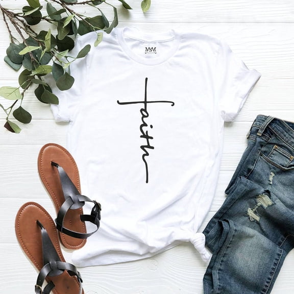 Velto Faith T-shirt, Jesus, Christian Shirt, Faith Shirt, Vertical Cross, Cross, Faith Cross, Religious Shirt, Church, Disciple, Love,Grace, Faith All Size S-5XL