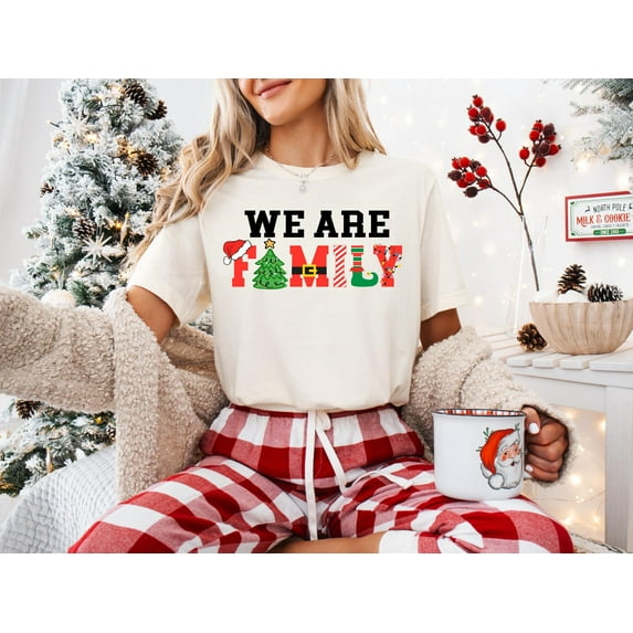 Velto We are Family Shirt, Matching happy holiday Shirts, Family happy holiday Shirts, Family happy holiday Tee, happy holiday Family ,Xmas Matching Tee All Size S-5XL