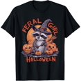 thumbnail image 1 of Velto Feral Girl Spooky Witch Pumpkin T-Shirt All Size S-5XL, 1 of 5
