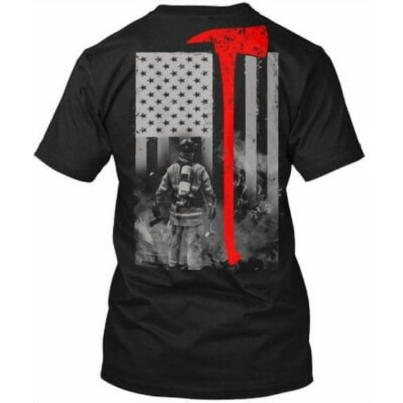 Velto Fireman Red Line T-Shirt Made in the USA All Size S-5XL