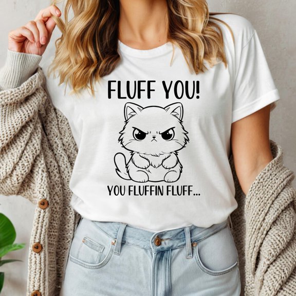 Velto Fluff You Cat Humor Tshirt, Cat Lover Pullover, Cat, Fluffy Fluffer Gift Shirt for Cat Enthusiast, Cat Mom Gift, Cat T shirt All Size S-5XL