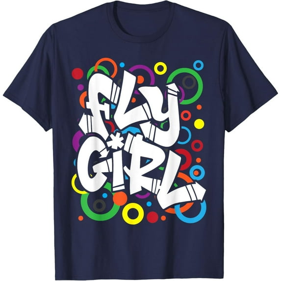 Velto Fly Girl 80s 90s Old School B-Girl Hip Hop T-Shirt All Size S-5XL
