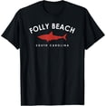 thumbnail image 1 of Velto Folly Beach South Carolina Shark Vacation Souvenir T-Shirt All Size S-5XL, 1 of 5