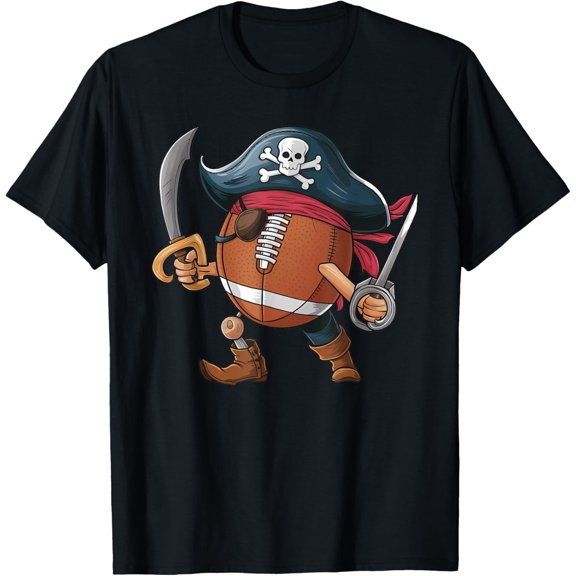 Velto Football Pirate Mens Womens Football T-Shirt All Size S-5XL