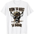 thumbnail image 1 of Velto Forced to Go to School Deer Hunting Boy Camo T-Shirt All Size S-5XL, 1 of 5