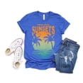 thumbnail image 1 of Velto Forever Chasing Sunsets Beach Shirt, Sunset Ombre Beach Tee, Summer Vacation Travel Tee All Size S-5XL, 1 of 5