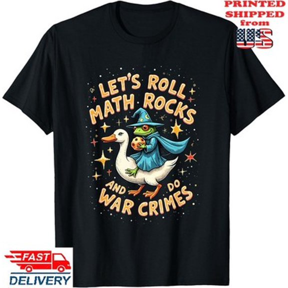 Velto Frog Wizard Math Rocks Chaos Roll Tabletop T-Shirt , Unisex Tee All Size S-5XL