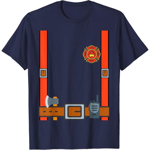 Velto Fun Fireman - Firefighter Cosplay Costume Dressup T-Shirt All Size S-5XL