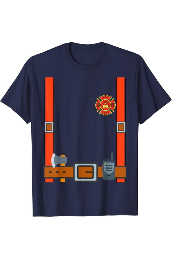 Fun Fireman - Firefighter Cosplay Costume Dressup T-Shirt All Size S-5XL