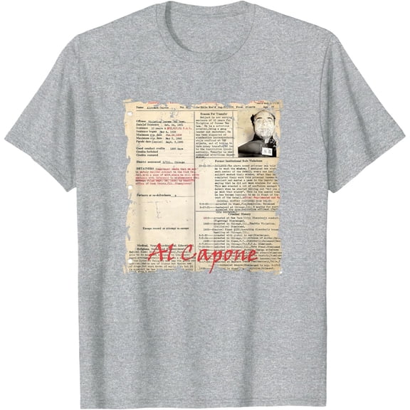 Velto Gangsters, Capone T-Shirt All Size S-5XL