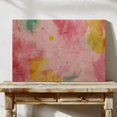 thumbnail image 1 of Velto Geometric Abstract Canvas, Color Block Modern Wall Art, Vibrant Contemporary Illustration Decor, SIZE 12x16 INCLUDE Pine Wood Frame 1.25-Inch, 1 of 4