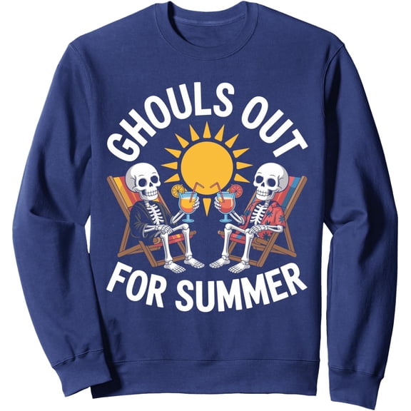 Velto Ghouls Out For Summer Lover Summerween Unisex Crewneck Sweatshirt All Size S-5XL