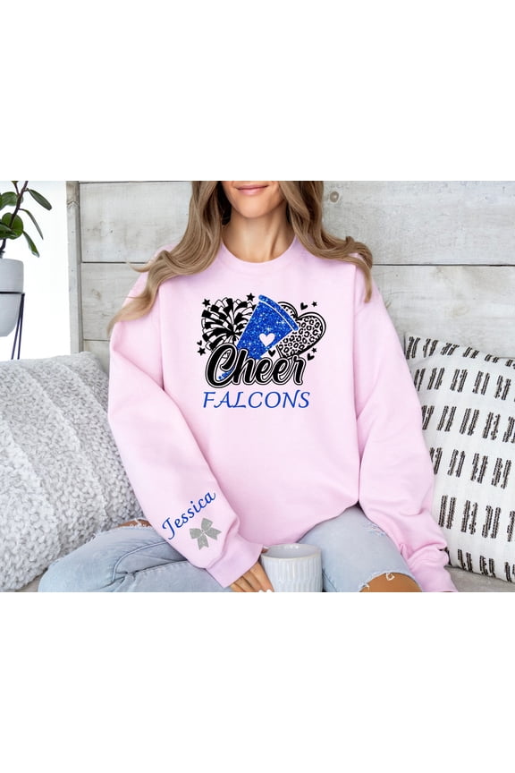 Glitter Cheer Sweatshirt,Cheerleader Sweatshirt,Glitter Cheer Mom Sweatshirt,Glitter Cheer Sweatshirt,Cheer Gift,Cheer Squad, Glitter All Size S-3XL