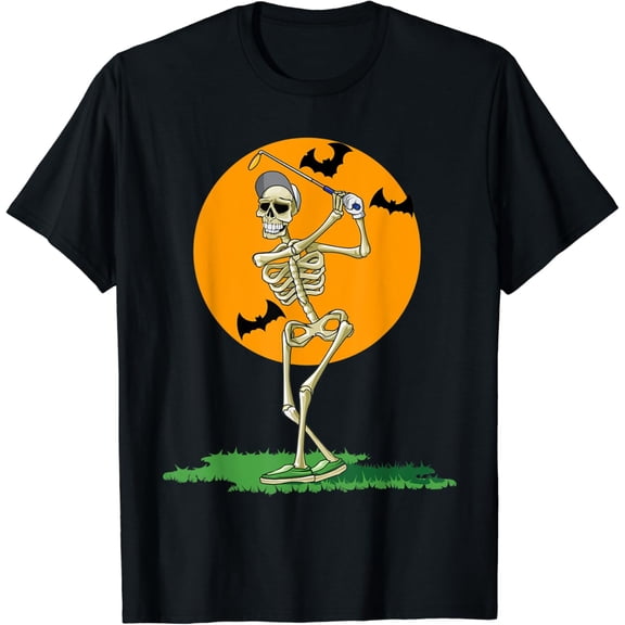 Velto Golfing Skeleton Men Golf Golfer T-Shirt All Size S-5XL