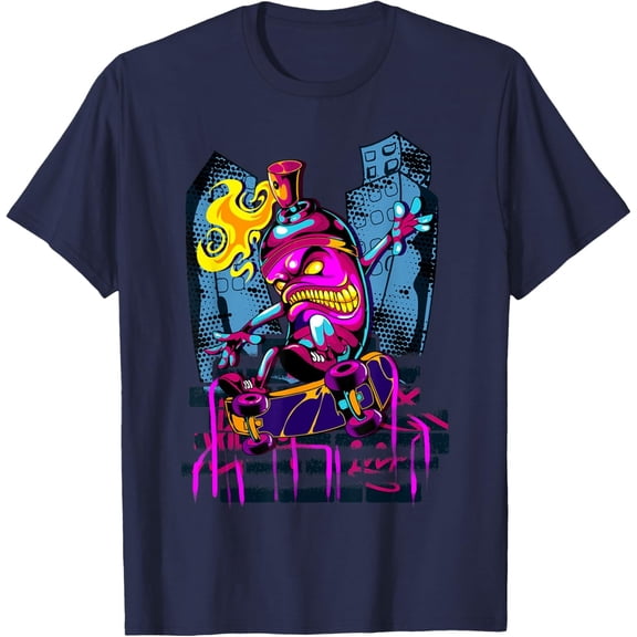 Velto Graffiti Art Spray Paint Urban Street Art Skateboard T-Shirt All Size S-5XL