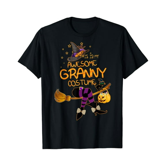 Velto Grandma Costume Shirt - This Is My Awesome Granny Costume T-Shirt All Size S-5XL