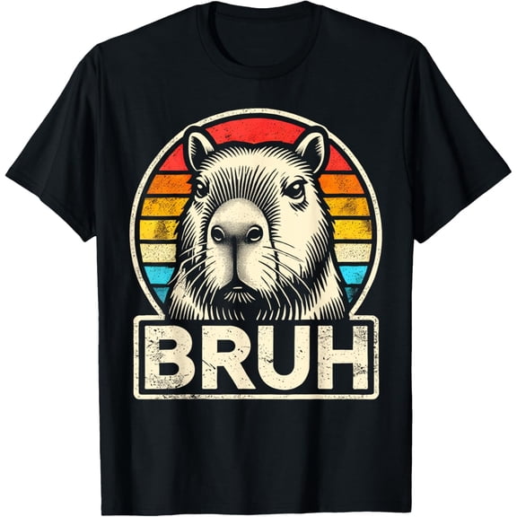 Velto Graphic Capybara Bruh For Boys Girls Men Women T-Shirt All Size S-5XL