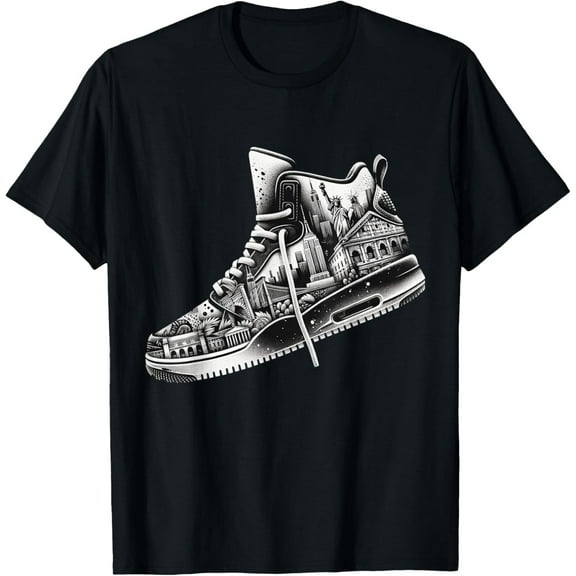 Velto Graphic Tee for Men | NY Sneaker | S - 6XL | Men's Shirt T-Shirt All Size S-5XL