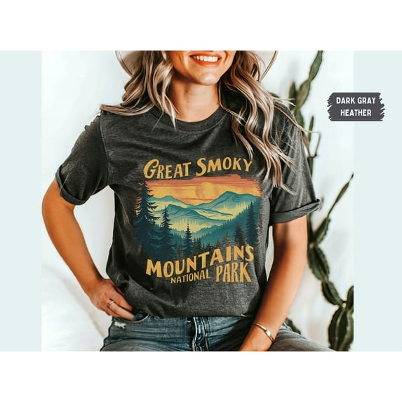 Velto Great Smoky Mountains Shirt, Tennessee Shirt Great Smoky Mountains National Park tee Great Smoky Mountains Sweater Hiking Shirt Granola Girl All Size S-5XL