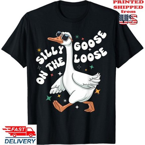 Velto Groovy Goose On The Loose Retro Goose Clubs T-Shirt, Unisex Tee All Size S-5XL